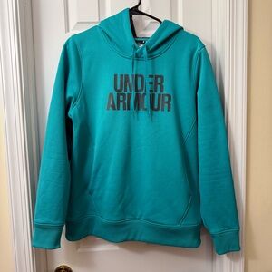 Under Armour Teal Hoodie with Black Logo